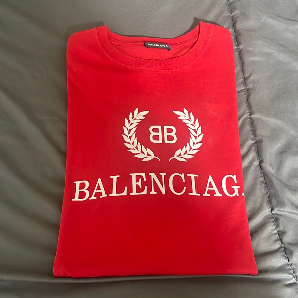 Balenciaga t shirt red